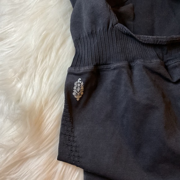 NWOT Free People Good Karma Onesie in Washed Black - Picture 10 of 13